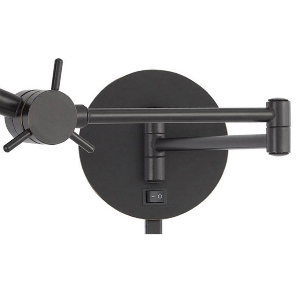 Swing Arm Wall Lamp with Adjustable Shade Dark Bronze O36241