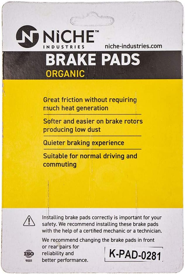 Organic Brake Pad Set Pack of 2 D505