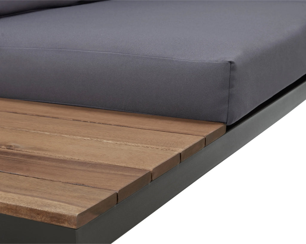 Outdoor Sectional in Brown/Dark Blue L3087