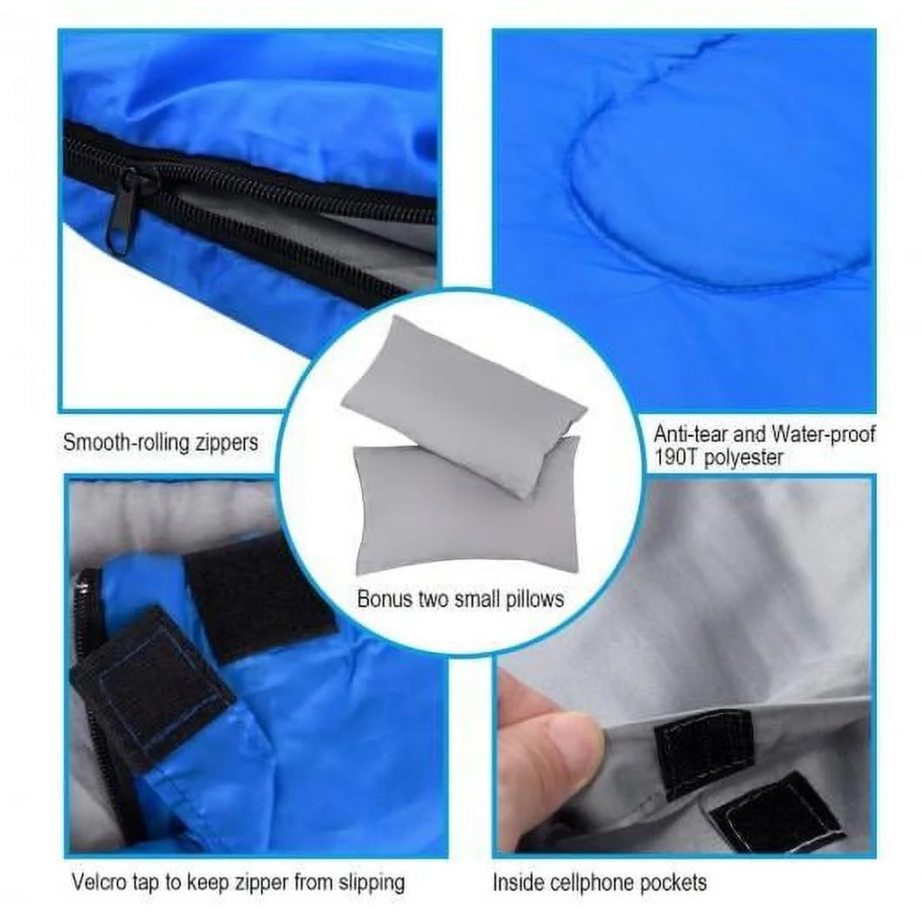 2 Person Waterproof Sleeping Bag with 2 Pillows S81262