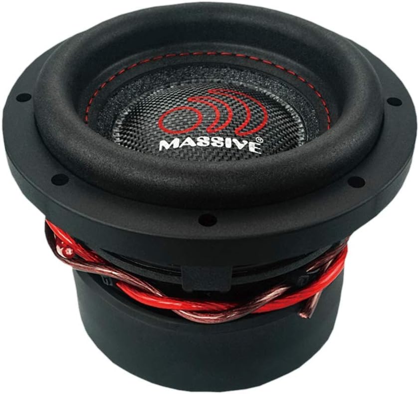 6 Inch Car Audio Subwoofer, 300 Watt RMS, Dual 4 Ohm, 2 Inch Voice Coil D144703