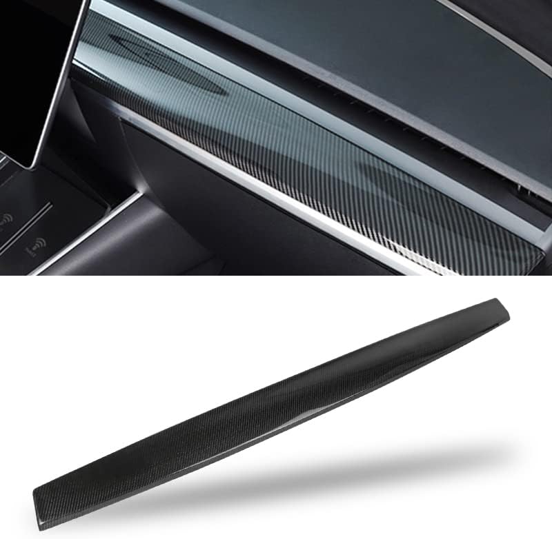 Matte Carbon Fiber Dashboard Cover Wrap for Tesla Model 3 / Y U5273