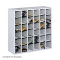 Grey Wood 36-Compartment File/Mail Sorter V61708