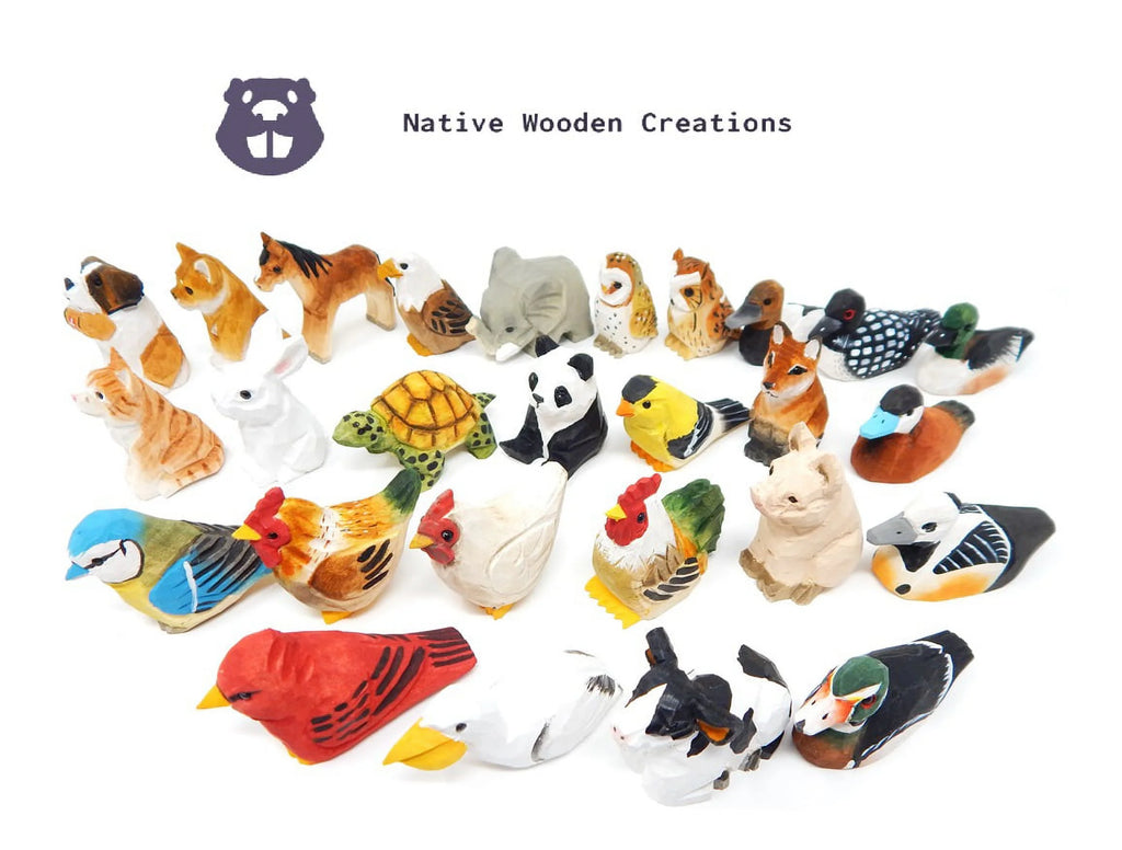 Wooden Carving Dog Figurine X7238