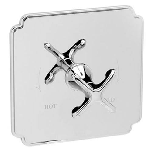 Satin Gold Balanced Pressure Shower Trim Plate with Lever Handle C532