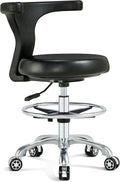 Ergonomic Swivel Adjustable Task Chair with Lumbar Support, Foot Ring and Rolling Casters V3280