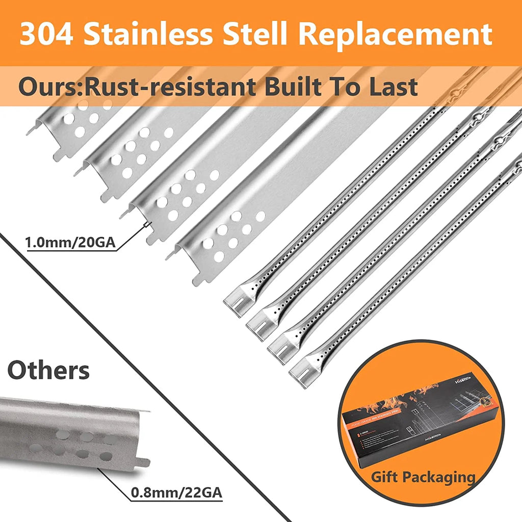 4 Burner Grill Replacement Burner and Heat Plates O3308