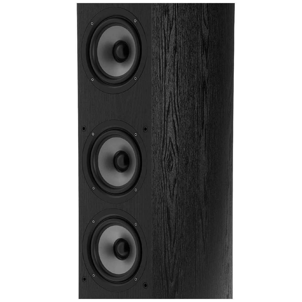 Black Tower Speaker with Three 6 1/2-Inch Drivers J942584