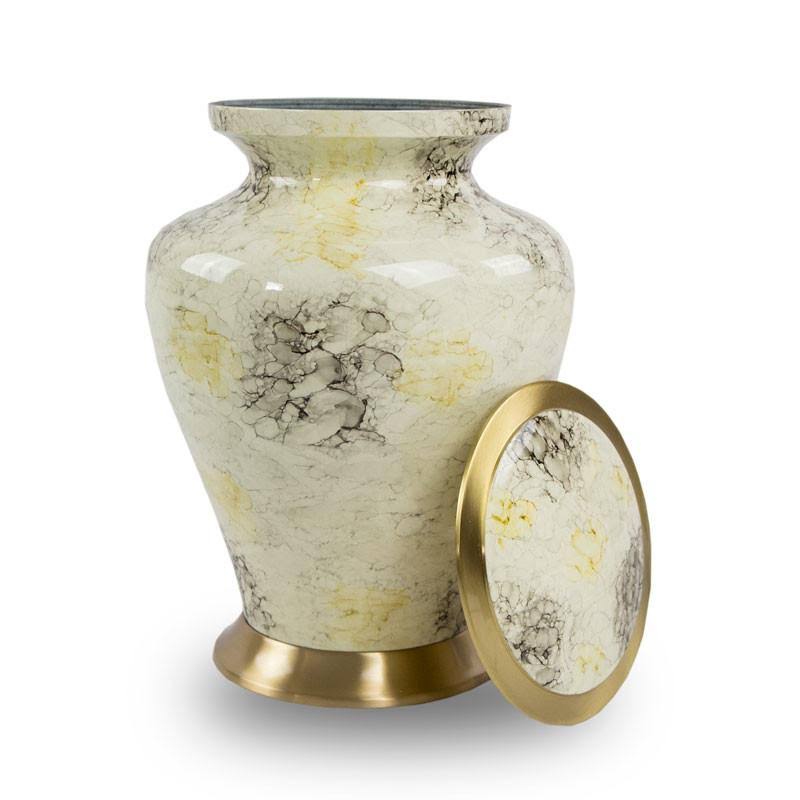 Large Marble White Cremation Urn T157173