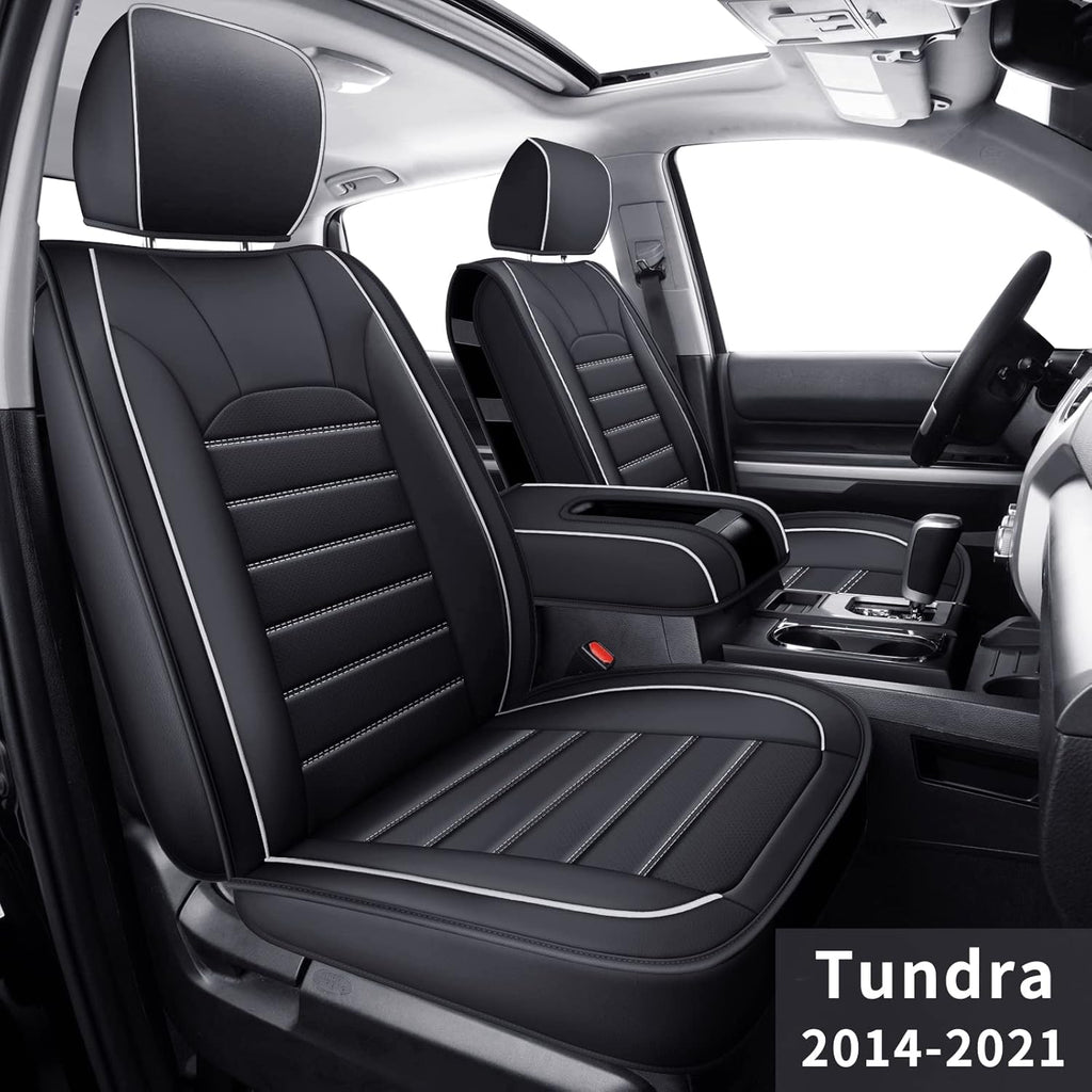 Black Rear Waterproof Faux Leather Seat Covers C680