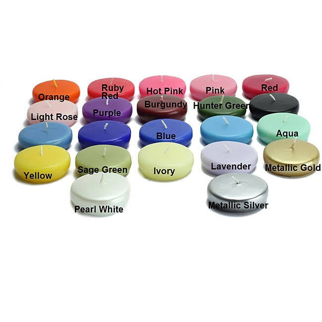 Pink Floating Candles 96 Pcs V55841